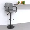 Image de Tabouret De Bar Gris Clair Velours Vidaxl