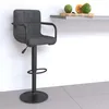 Image de Tabouret De Bar Gris Foncé Velours Vidaxl