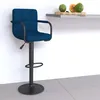 Image de Tabouret De Bar Bleu Velours Vidaxl
