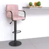 Image de Tabouret De Bar Rose Velours Vidaxl