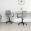 Image de Chaises Pivotantes À Manger Lot De 2 Gris Clair Velours Vidaxl