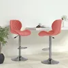 Image de Tabourets De Bar Lot De 2 Rose Velours Vidaxl