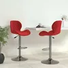 Image de Tabourets De Bar Lot De 2 Rouge Bordeaux Velours Vidaxl