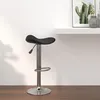 Image de Tabouret De Bar Noir Acier Chromé Et Cuir Artificiel Vidaxl