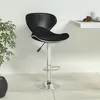 Image de vidaXL Tabouret de Bar Siège de Pub Chaise Pivotante de Bar Tabouret de Comptoir Siège de Bistrot Hauteur Réglable Noir 335130