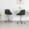 Image de Chaises À Manger Pivotantes Lot De 2 Noir Similicuir Vidaxl