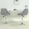 Image de Chaises Pivotantes À Manger Lot De 2 Gris Clair Velours Vidaxl