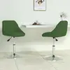 Image de Chaises Pivotantes À Manger Lot De 2 Vert Foncé Velours Vidaxl