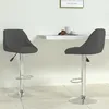 Image de Tabourets De Bar Lot De 2 Gris Foncé Velours Vidaxl