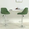 Image de Tabourets De Bar Lot De 2 Vert Foncé Velours Vidaxl