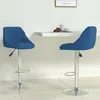 Image de Tabourets De Bar Lot De 2 Bleu Velours Vidaxl