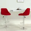 Image de Tabourets De Bar Lot De 2 Rouge Bordeaux Velours Vidaxl