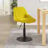 Image de Tabouret De Bar Jaune Moutarde Velours Vidaxl