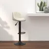 Image de Tabouret De Bar Crème Velours Vidaxl