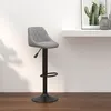 Image de Tabouret De Bar Gris Clair Velours Vidaxl