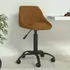 Image de Chaise De Salle À Manger Marron Velours Vidaxl