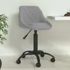 Image de Chaise De Salle À Manger Gris Clair Velours Vidaxl