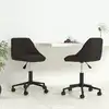Image de Chaises Pivotantes À Manger Lot De 2 Noir Velours Vidaxl