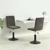 Image de Chaises Pivotantes À Manger Lot De 2 Gris Foncé Velours Vidaxl