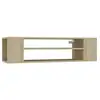 Image de Vidaxl meuble tv suspendu chêne sonoma 100x30x26,5 cm bois ingénierie