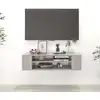 Image de Meuble Tv Suspendu Gris Béton 100x30x26,5 Cm Bois D’ingénierie Vidaxl