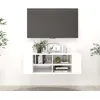 Image de Meuble Tv Mural Blanc 102x35x35 Cm Bois D’ingénierie Vidaxl