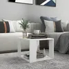 Image de vidaXL Table basse Blanc 40x40x30 cm Bois dingénierie 806310