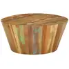 Image de Table Basse Ø65x31 Cm Bois De Récupération Massif Vidaxl