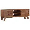 Image de Meuble Tv 110x30x40 Cm Bois De Manguier Brut Vidaxl