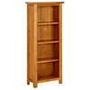 Image de vidaXL Bibliothèque à 4 niveaux 45x22x110 cm Bois de chêne massif 331740
