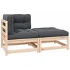Image de vidaXL Salon de Jardin 2 pcs avec Coussins Mobilier de Patio Mobilier de Jardin Ensemble de Meubles dExtérieur Meubles de 807294