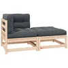 Image de vidaXL Salon de Jardin 2 pcs avec Coussins Ensemble de Meubles dExtérieur Mobilier de Patio Mobilier de Jardin Meubles de 807295