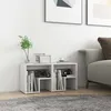 Image de Tables De Chevet 2pcs Blanc Brillant 40x30x40cm Bois Ingénierie Vidaxl