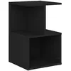 Image de Table De Chevet Noir 35x35x55 Cm Bois Ingénierie Vidaxl