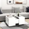 Image de vidaXL Table basse Blanc 60x60x38 cm Aggloméré.