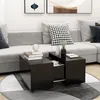 Image de vidaXL Table basse Noir 60x60x38 cm Aggloméré