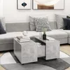 Image de vidaXL Table basse Gris béton 60x60x38 cm Aggloméré