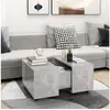 Image de Table basse gris béton 60x60x38 cm aggloméré