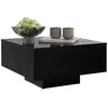 Image de Table basse noir 60x60x31,5 cm