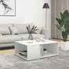 Image de Table Basse Blanc 90x67x33 Cm Bois D'ingénierie Vidaxl