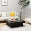 Image de Table basse noir 90x90x28 cm aggloméré