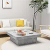 Image de vidaXL Table basse Gris béton 90x90x28 cm Aggloméré