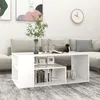 Image de vidaXL Table basse blanc 100x50x40 cm bois dingénierie 806921