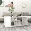 Image de Table basse blanc 100x50x40 cm aggloméré