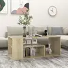Image de Table Basse Chêne Sonoma 100x50x40 Cm Bois D'ingénierie Vidaxl