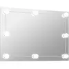 Image de Miroir Mural Sans Cadre Avec Lampes Led Rectangulaire Verre Vidaxl