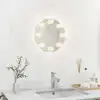 Image de Miroir Mural Sans Cadre Avec Lampes Led Rond Verre Vidaxl