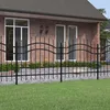 Image de vidaXL Clôture de jardin Woerden avec pointe en forme de lance acier noir 240 x 100 cm 151080