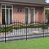 Image de vidaXL Clôture de jardin KAMPEN avec pointe en forme de lance acier noir 240 x 100 cm 151085