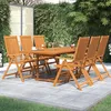 Image de vidaXL Ensemble de Salle à Manger de Jardin 7 pcs Mobilier à Dîner de Terrasse Table et Chaises de Repas Salon de Jardin 3079638